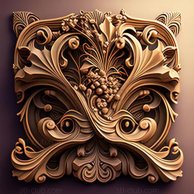 3D model st baroque (STL)